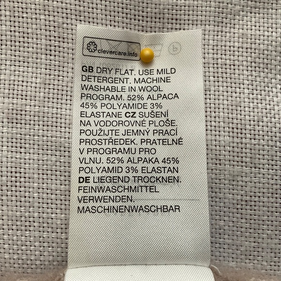 & Other Stories Alpaca Blend Knitted Beige Sweater Crew Neck Top Size M NEW - Picture 10 of 16